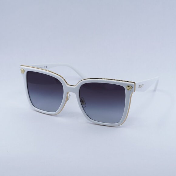 🕶️ New Versace VE2278D 314/8G Sunglasses - White Frame, Grey Gradient Lenses